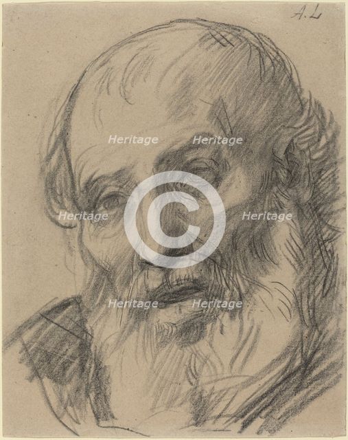Head of an Old Man. Creator: Alphonse Legros.