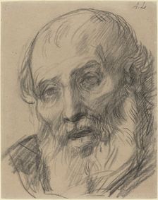 Head of an Old Man. Creator: Alphonse Legros
