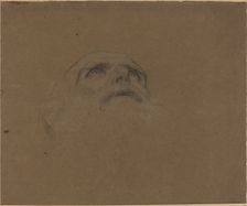 Head of an Old Man. Creator: Alphonse Legros
