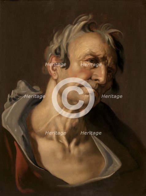 Head of an Old Man, late 16th-early 17th century. Creator: Abraham Bloemaert.
