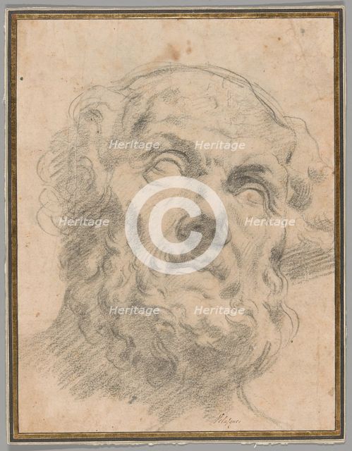 Head of an Old Man, possibly Seneca, c. 1620. Creator: Unknown.
