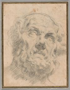 Head of an Old Man, possibly Seneca, c. 1620. Creator: Unknown