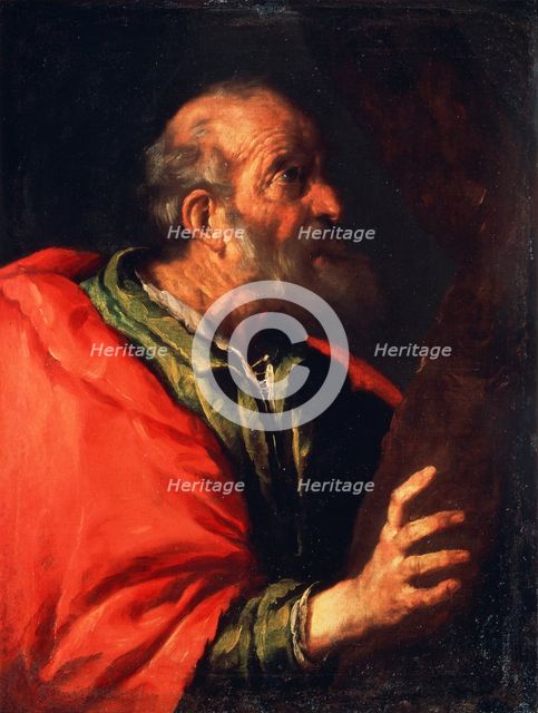 'Head of an Old Man' (the Apostle Peter?), 17th century. Artist: Bernardo Strozzi