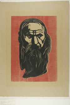 Head of an Old Man with Beard, 1902. Creator: Edvard Munch