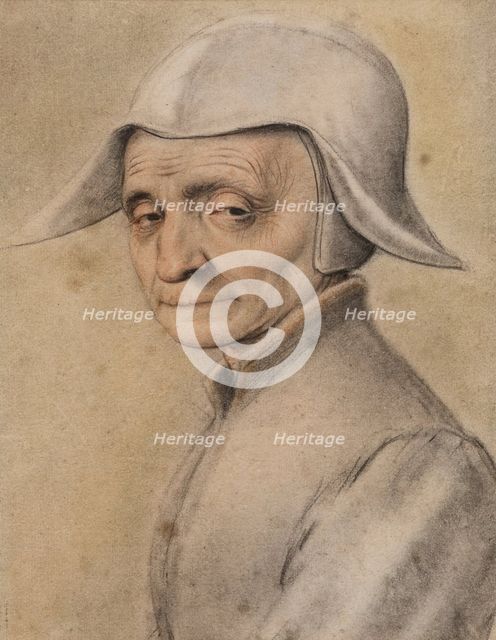 Head of an Old Woman, c.between 1600 and 1625. Creators: David Lagneau, Francois Lagneau, Jacques Lagneau.
