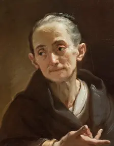 Head of an Old Woman, c1778. Creator: Ubaldo Gandolfi