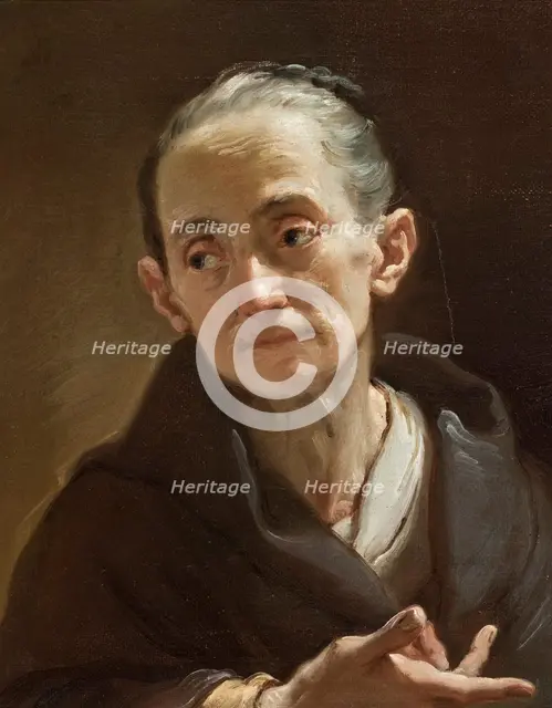 Head of an Old Woman, c1778. Creator: Ubaldo Gandolfi.
