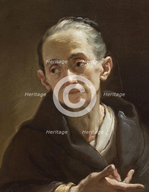 Head of an Old Woman, c1778. Creator: Ubaldo Gandolfi.