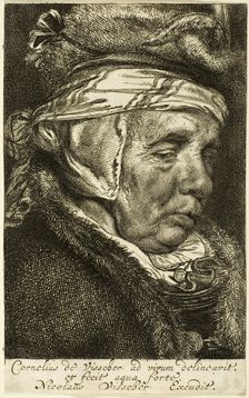 Head of an Old Woman, n.d. Creator: Cornelis de Visscher