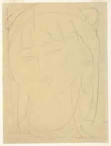 Head of Anatolia, 1900/20. Creator: Amadeo Modigliani