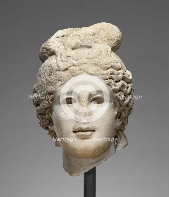 Head of Apollo (Belvedere type), late 2nd century A.D. Creator: Unknown.