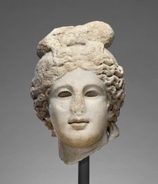Head of Apollo (Belvedere type), late 2nd century A.D. Creator: Unknown