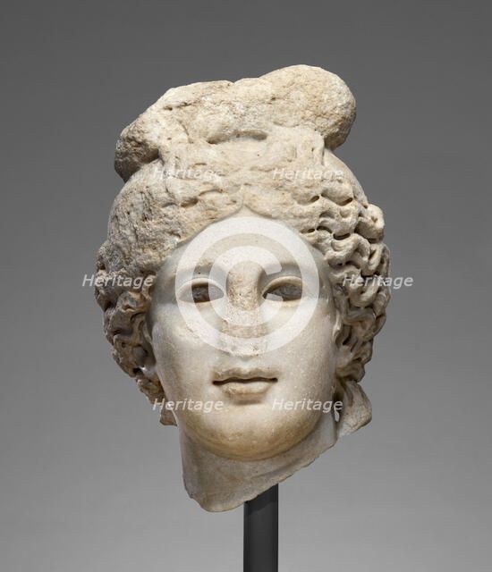 Head of Apollo (Belvedere type), late 2nd century A.D. Creator: Unknown.