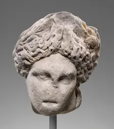Head of Apollo (Lykeios-Cyrene type), 2nd century A.D. Creator: Unknown