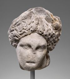 Head of Apollo (Lykeios-Cyrene type), 2nd century A.D. Creator: Unknown