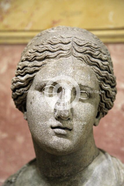 Head of Aphrodite, Goddess of Beauty and Love, 2nd century. Artist: Unknown