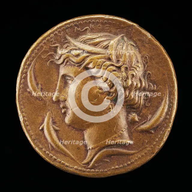 Head of Arethusa [obverse]. Creator: Giovanni da Cavino.