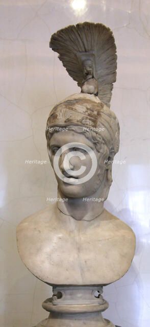 Head of Ares, God of War, early 2nd century. Artist: Unknown