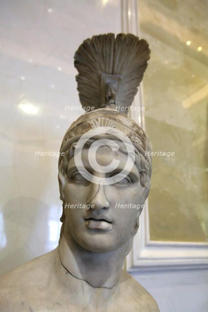 Head of Ares, God of War, early 2nd century. Artist: Unknown