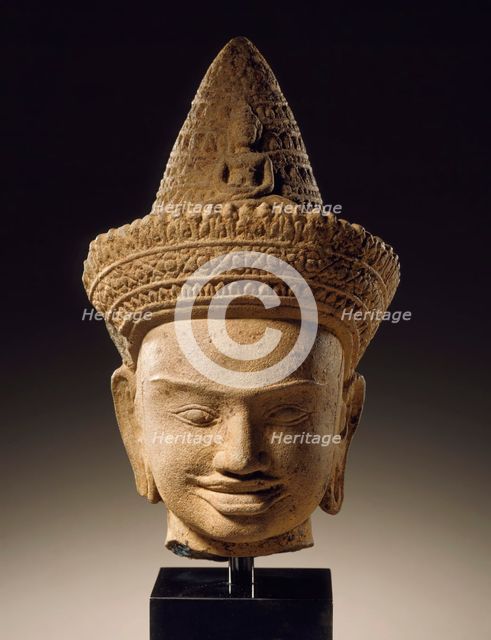 Head of Avalokiteshvara, Mid-12th century or later. Creator: Unknown.