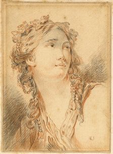 Head of Bacchante, n.d. Creator: Francois Boucher