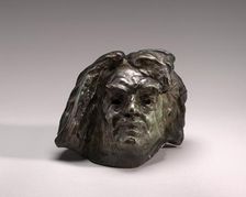 Head of Balzac, model 1897, cast probably early 20th century. Creator: Auguste Rodin