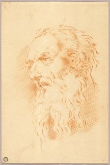 Head of Bearded Man, n.d. Creator: Unknown