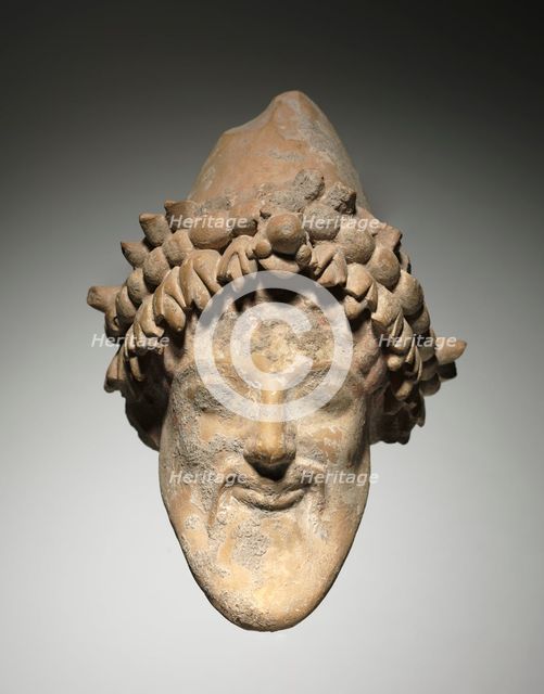 Head of Bearded Dionysus, 6th Century BC. Creator: Unknown.