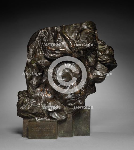 Head of Beethoven, 1891. Creator: Emile Antoine Bourdelle (French, 1861-1929).