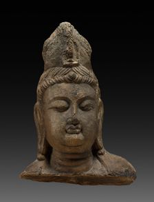 Head of Bodhisattva, 618-907. Creator: Unknown