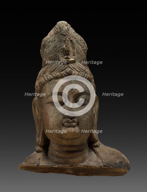 Head of Bodhisattva, 618-907. Creator: Unknown.
