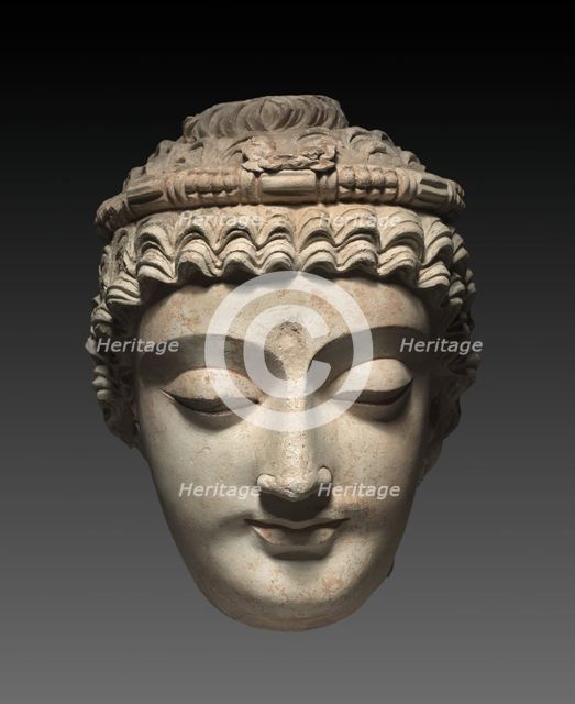Head of Bodhisattva Avalokiteshvara, 300s-400s. Creator: Unknown.