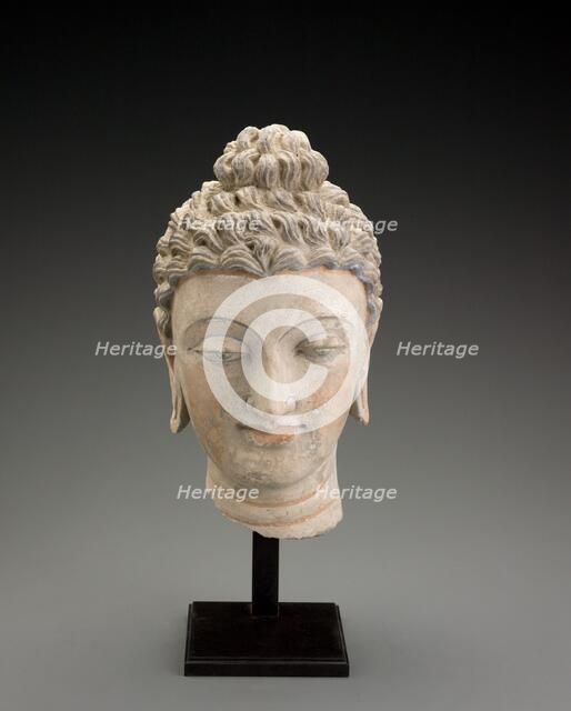 Head of Buddha, 3rd-4th centuries. Creator: Unknown.