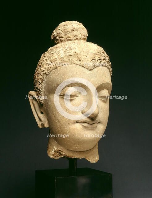 Head of Buddha, 3rd/4th century. Creator: Unknown.