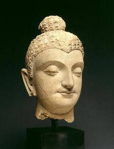 Head of Buddha, 3rd/4th century. Creator: Unknown