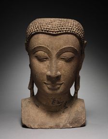 Head of Buddha, 1350-1425. Creator: Unknown