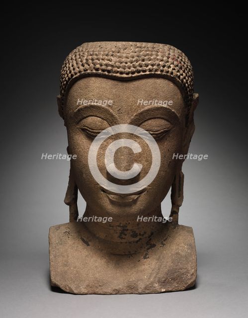 Head of Buddha, 1350-1425. Creator: Unknown.