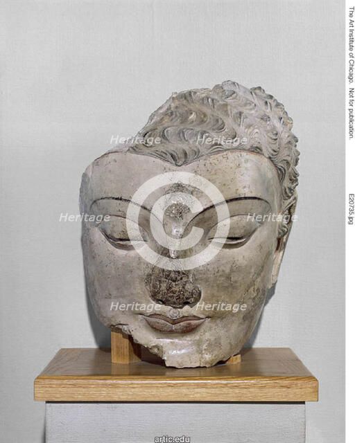 Head of Buddha, 4th-5th century. Creator: Unknown.