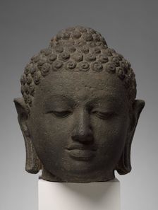 Head of Buddha, early 800s. Creator: Unknown