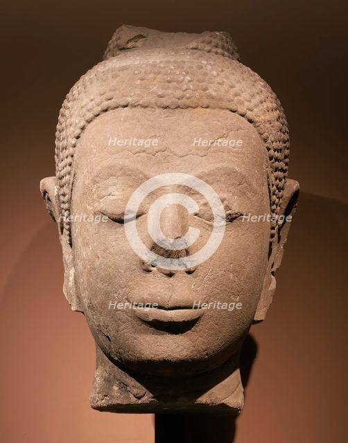 Head of Buddha Shakyamuni, 14th century. Creator: Unknown.