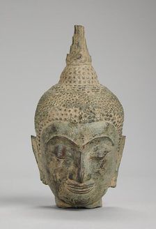 Head of Buddha Shakyamuni, 15th-16th century. Creator: Unknown