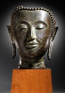 Head of Buddha Shakyamuni, 16th-17th century. Creator: Unknown