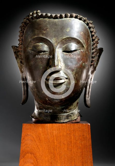 Head of Buddha Shakyamuni, 16th-17th century. Creator: Unknown.
