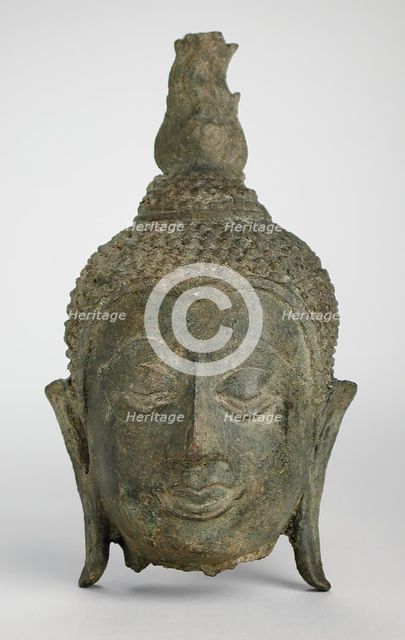 Head of Buddha Shakyamuni, c.14th century. Creator: Unknown.