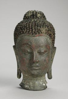 Head of Buddha Shakyamuni, c.15th century. Creator: Unknown