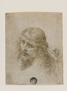 Head of Christ Crowned with Thorns, c. 1500. Creator: Leonardo da Vinci (1452-1519)