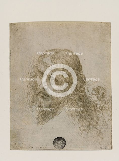 Head of Christ Crowned with Thorns, c. 1500. Creator: Leonardo da Vinci (1452-1519).