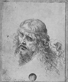 Head of Christ c1480 (1945). Artist: Leonardo da Vinci