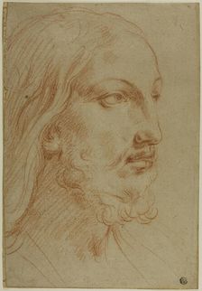 Head of Christ, c.1655. Creator: Giovanni Andrea Sirani