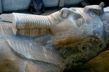 Head of colossal statue of Rameses II, Memphis, Egypt, c13th century BC
